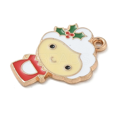 Christmas Alloy Enamel Pendants LS-ENAM-K074-01G-11-1