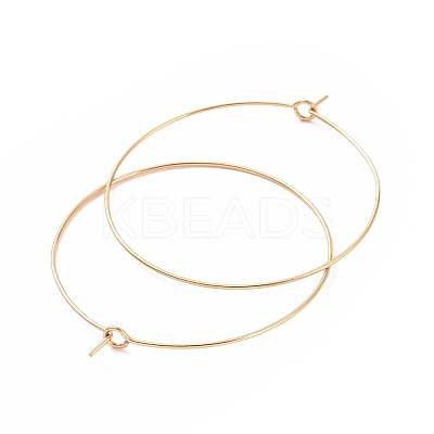 Ion Plating(IP) 316L Surgical Stainless Steel Hoop Earring Findings LS-STAS-D164-06G-A-1