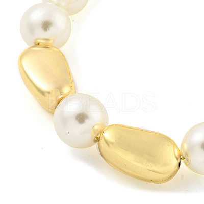 ABS Imitation Pearl Beaded Braclets BJEW-P322-18G-1
