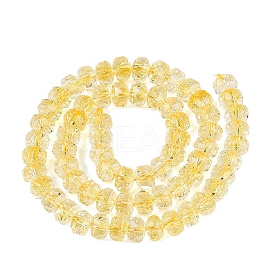 Crackle Transparent Glass Beads Strands GLAA-N068-03A-14-1