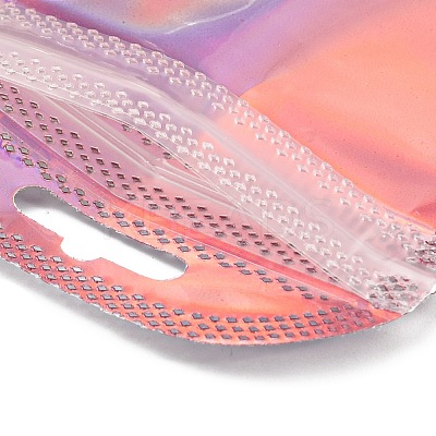 Plastic Glitter Holographic Packaging Yin-yang Resealable Bags OPP-D003-04B-1