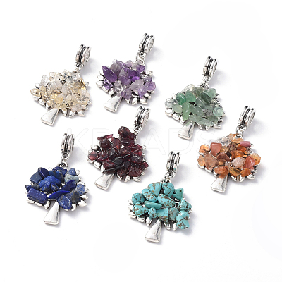 Antique Silver Plated Alloy European Dangle Charms Sets PALLOY-JF00443-1