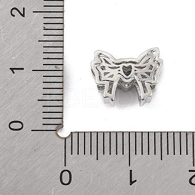 Brass Micro Pave Cubic Zirconia Beads LS-KK-K371-48P-1