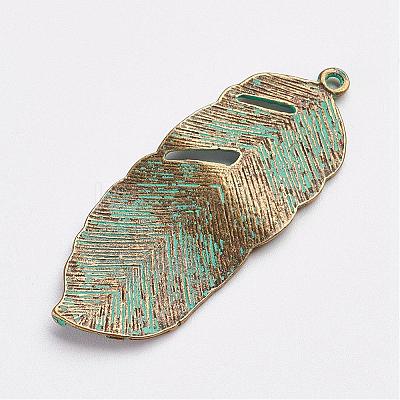Tibetan Style Alloy Pendants PALLOY-F187-05ABG-1