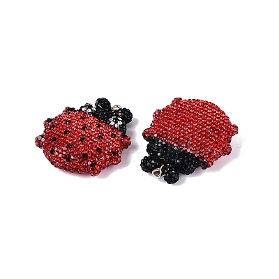 Handmade Polymer Clay & Rhinestone Big Pendants FIND-Q123-01C-1