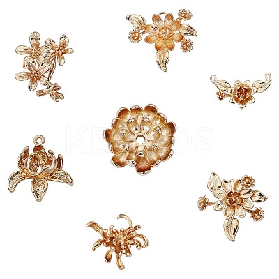 7Pcs 7 Style Brass Pendant JX639A-1