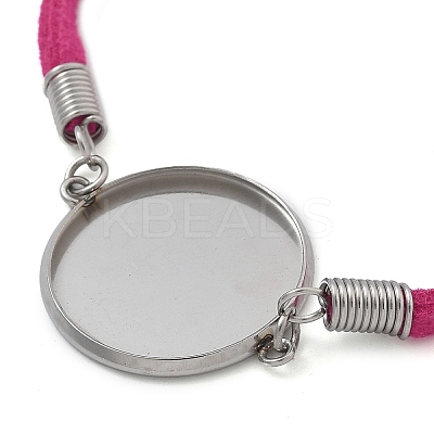 Faux Suede Double Cord Bracelet Making LS-STAS-M084-10P-05-1