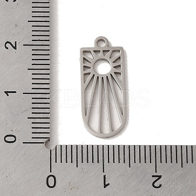 Non-Tarnish 201 Stainless Steel Pendants STAS-E211-08P-1