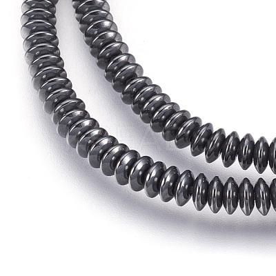Non-magnetic Synthetic Hematite Beads Strands G-I208-03-A-4x1mm-1