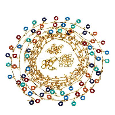 DIY Chain Necklace Making Kit DIY-SZ0001-55G-1