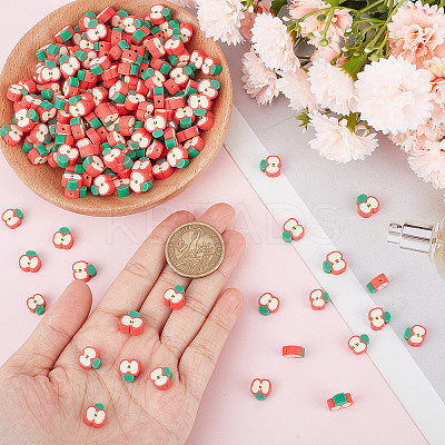 Handmade Polymer Clay Beads CLAY-SC0001-52-1