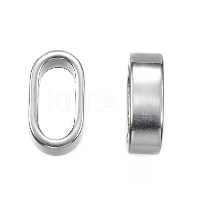Tarnish Resistant 304 Stainless Steel Slider Charms X-STAS-F040-14-P-1