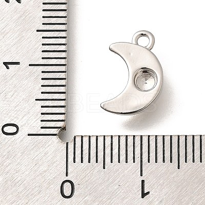 Brass Micro Pave Cubic Zirconia Charms KK-C085-22P-1