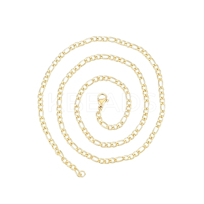Men's 201 Stainless Steel Figaro Chains Necklace NJEW-N050-A08-3-50G-1