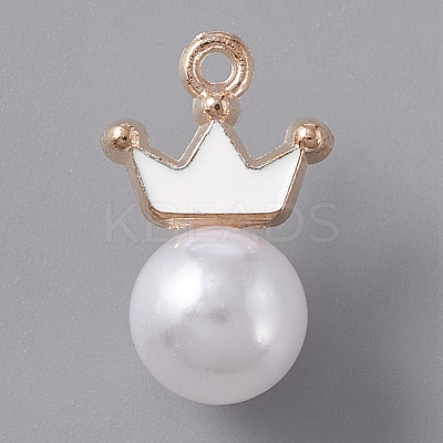 Resin Imitation Pearl Pendants FIND-TAC0002-041C-1