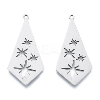 Non-Tarnish 201 Stainless Steel Pendants STAS-N090-LA956-1-1