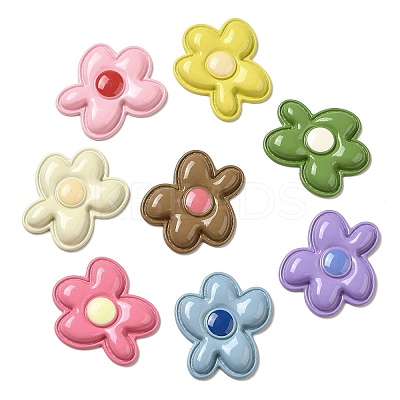 Opaque Resin Cabochons RESI-F050-08-1
