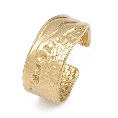 304 Stainless Steel Cuff Rings RJEW-D332-012L-G-1