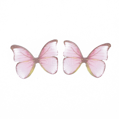 Two Tone Polyester Fabric Wings Crafts Decoration FIND-S322-012A-1