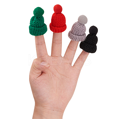 Handmade Wool Woven Hat Decoration AJEW-NB0001-16-1