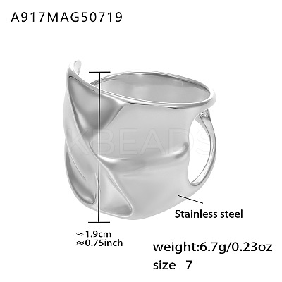 304 Stainless Steel Wide Band Finger Rings WG2EE6D-04-1