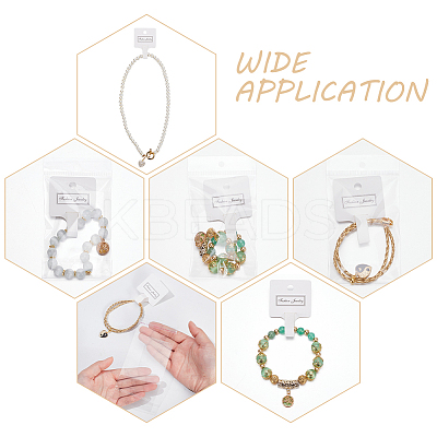 1 Set Paper Hair Ties Display Cards AJEW-WR0002-30-1