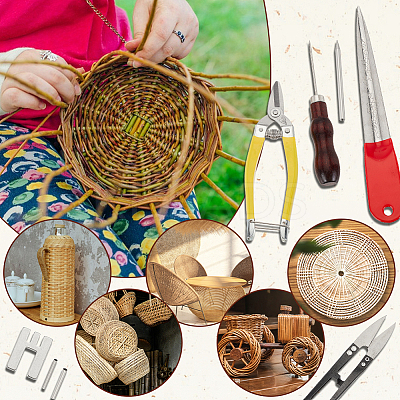 Stainless Steel Knitting Tool Set DIY-GA0006-60-1
