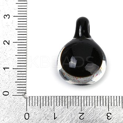 Handmade Lampwork Pendants LAMP-Q005-05B-03-1