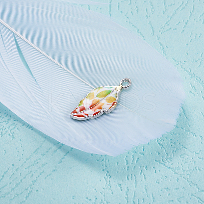 Alloy Enamel Pendants PALLOY-TAC0009-25P-A-1