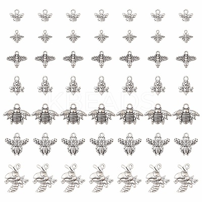 49Pcs 7 Style Tibetan Style Alloy Pendants Sets TIBEP-YW0001-45-1