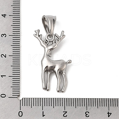 Animal Theme 304 Stainless Steel Pendants STAS-B167-27F-P-1