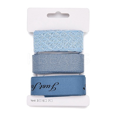 9 Yards 3 Styles Polyester Ribbon SRIB-A014-E03-1