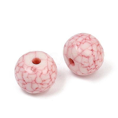 Acrylic Imitation Turquoise Beads OACR-S047-14-1