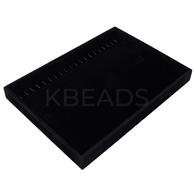 Velvet Necklace Display Organizer Trays NDIS-WH20007-02B-1