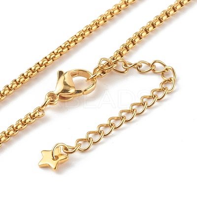 304 Stainless Steel Box Chain Lariat Necklaces Making AJEW-JB00993-1