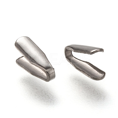 Tarnish Resistant 304 Stainless Steel Folding Crimp Ends LS-X-STAS-G122-09P-A04-1