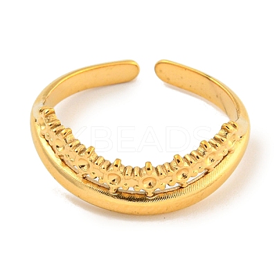 Ion Plating(IP) 304 Stainless Steel Cuff Finger Ring Components STAS-P365-31G-1