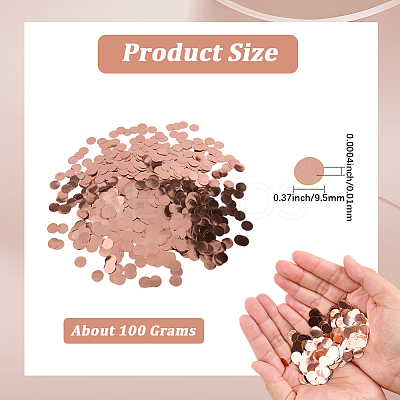 100G PE Paillette/Sequin Confetti DIY-SP0005-41E-1