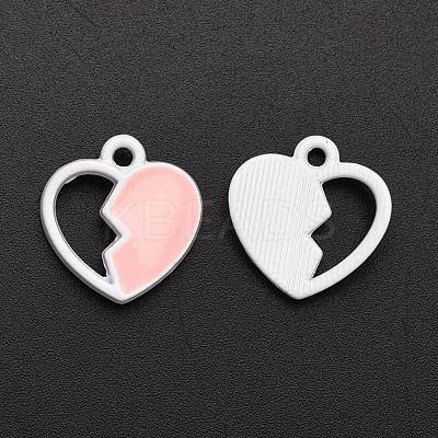 Spray Painted Alloy Enamel Charms ENAM-R136-39A-1
