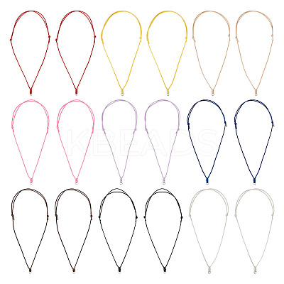 27Pcs 9 Colors Korean Waxed Polyester Cord Necklace Making NJEW-TA00166-1
