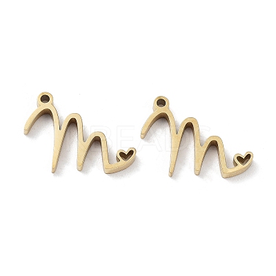 304 Stainless Steel Charms X-STAS-M327-02G-M-1