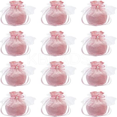 12Pcs Velvet Jewelry Drawstring Gift Bags TP-NB0001-30C-1