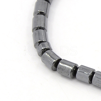 Mens Saint Cross Magnetic Synthetic Hematite Pendant Necklaces NJEW-F026-12-1