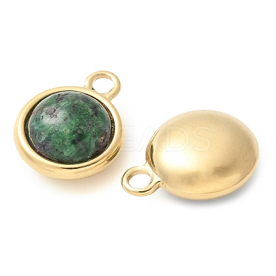 Ion Plating(IP) 304 Stainless Steel with Gemstone Pendants STAS-Q345-11G-01-1