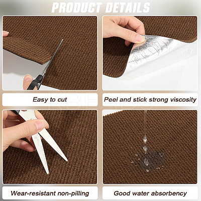 Square Self-adhesion Polyester Carpet Tape DIY-WH20002-102C-1