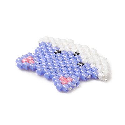 Handmade Loom Pattern MIYUKI Seed Beads PALLOY-MZ00064-02-1