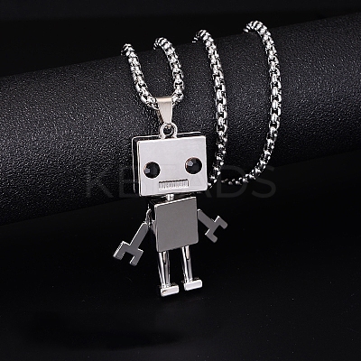Alloy Pendant 201 Stainless Steel Chain Necklaces for Men FS-WG1D596-09-1