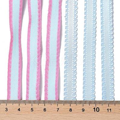 18 Yards 6 Styles Polyester Ribbon SRIB-Q022-C05-1