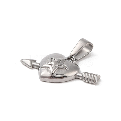 Non-Tarnish 304 Stainless Steel Pendants STAS-R232-09P-1