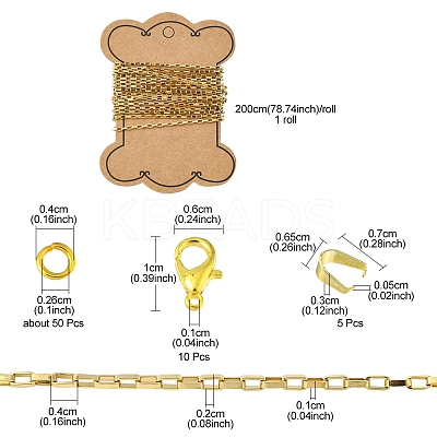 DIY Chain Bracelet Necklace Making Kit DIY-FS0003-65-1